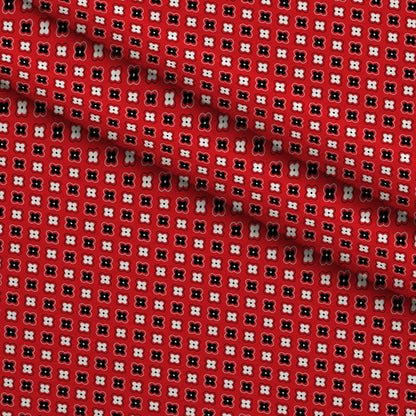 Scarlet Paisley Pattern 4 Minky Fabric