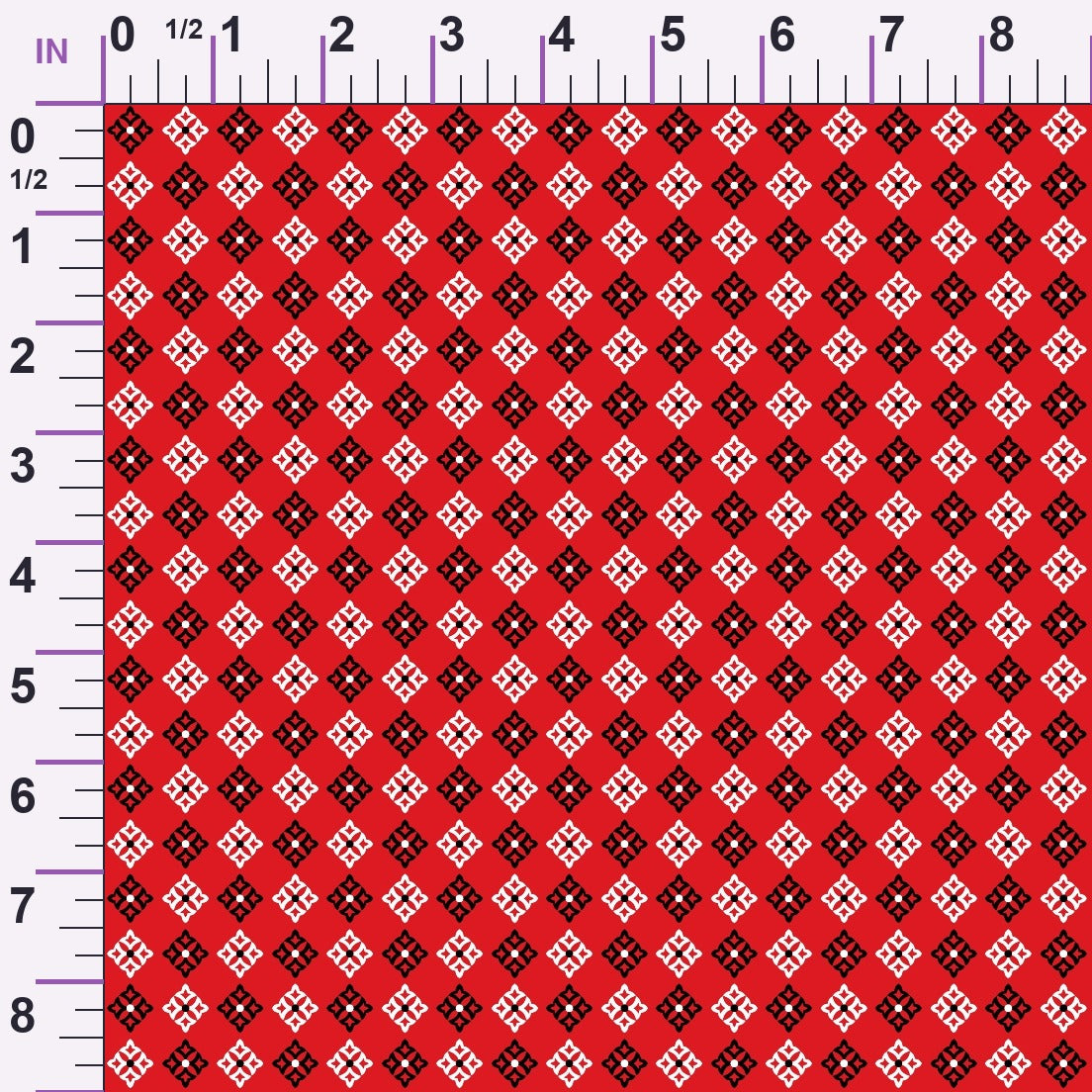 Scarlet Paisley Pattern 5 Minky Fabric