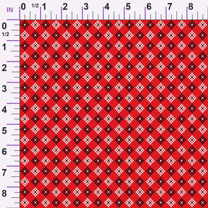 Scarlet Paisley Pattern 5 Minky Fabric