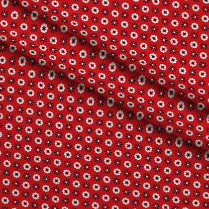 Scarlet Paisley Pattern 7 Minky Fabric