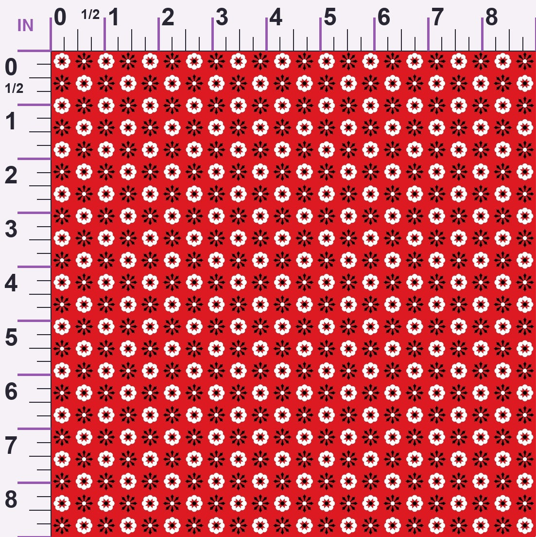 Scarlet Paisley Pattern 7 Minky Fabric