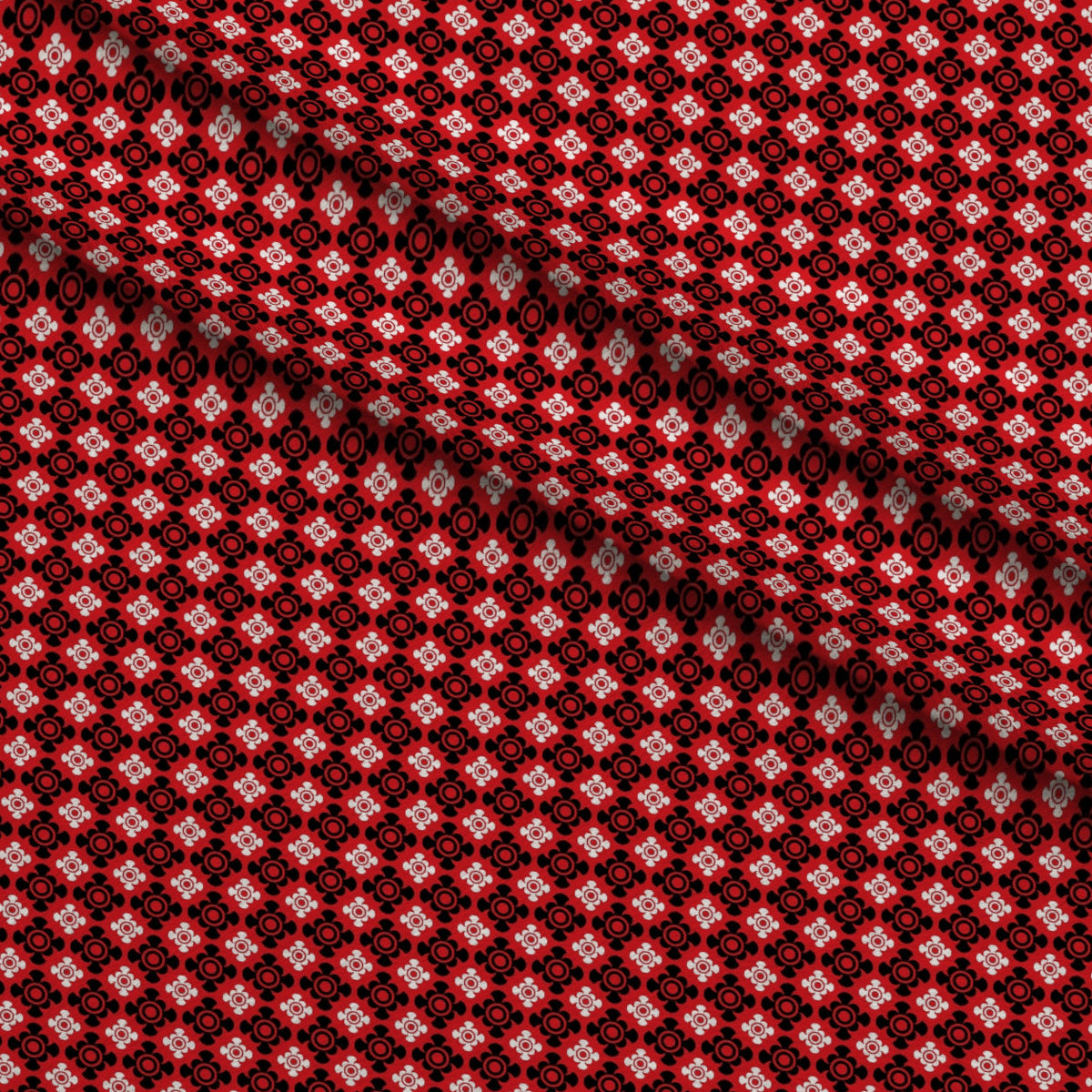Scarlet Paisley Pattern 8 Minky Fabric