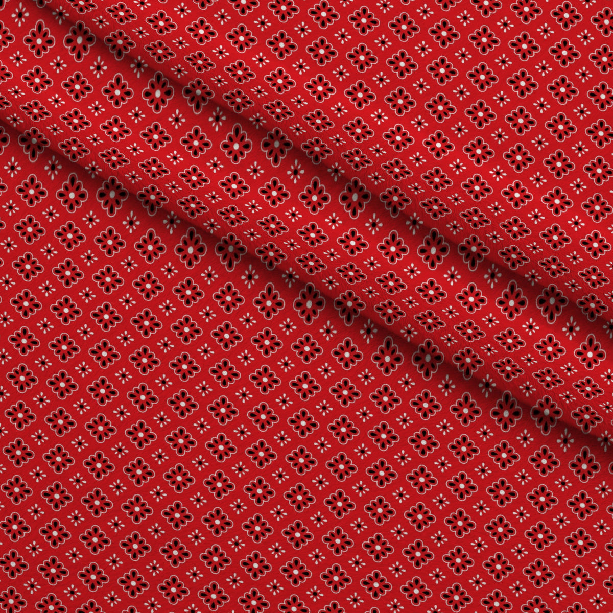 Scarlet Paisley Pattern 9 Minky Fabric
