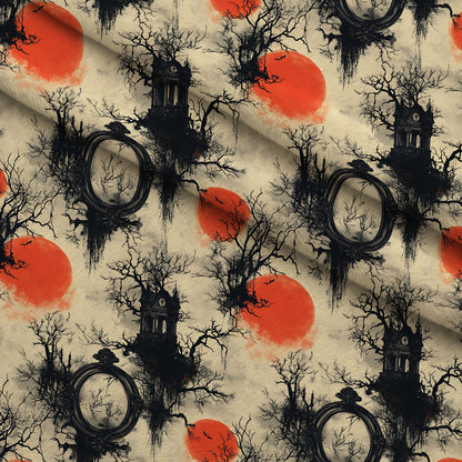 Scarlet Spires Pattern 1 Minky Fabric