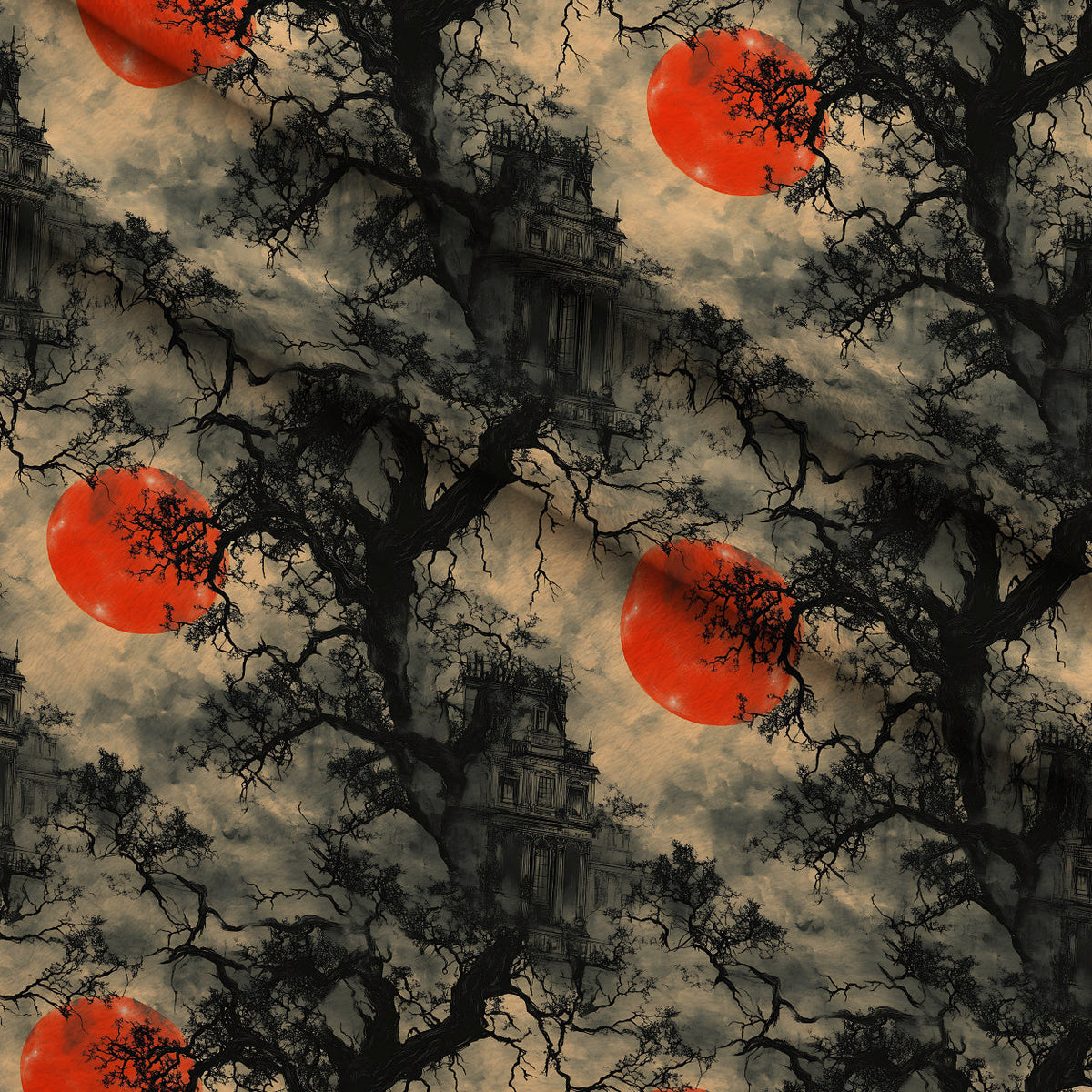 Scarlet Spires Pattern 10 Minky Fabric