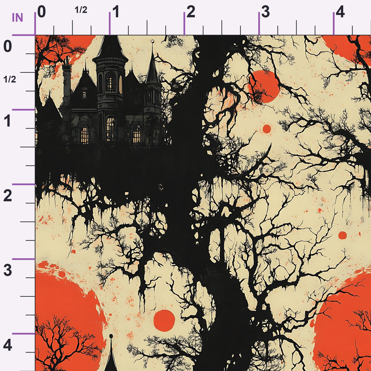 Scarlet Spires Pattern 16 Minky Fabric