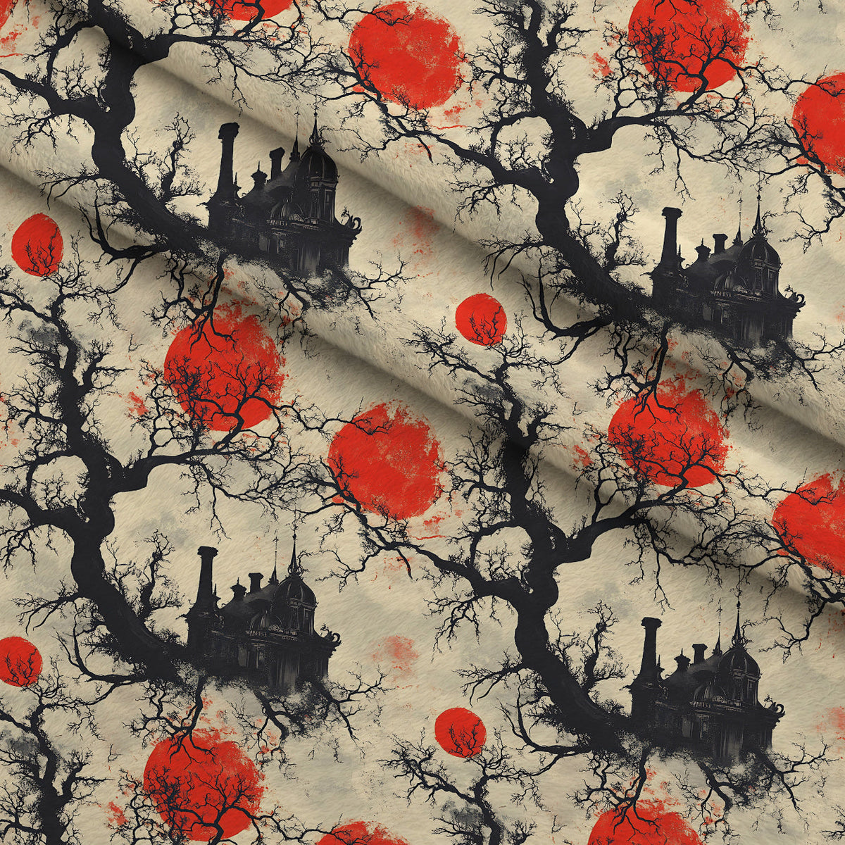Scarlet Spires Pattern 17 Minky Fabric