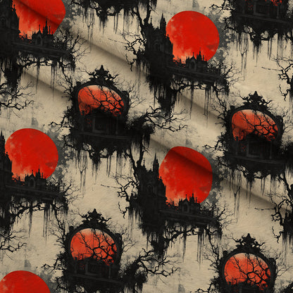 Scarlet Spires Pattern 2 Minky Fabric