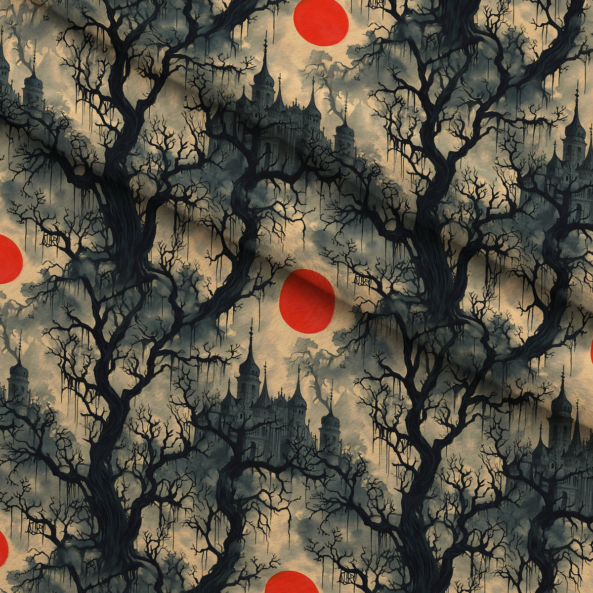 Scarlet Spires Pattern 20 Minky Fabric