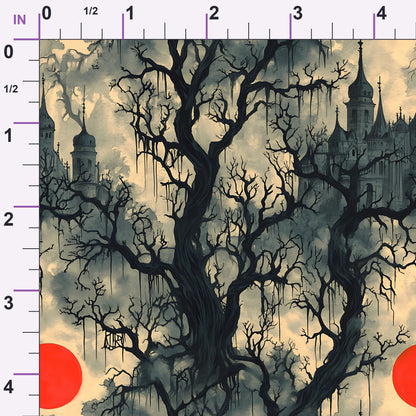 Scarlet Spires Pattern 20 Minky Fabric