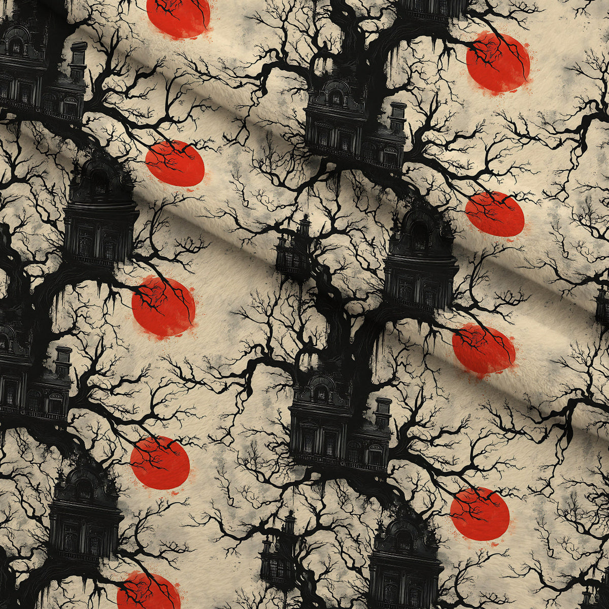 Scarlet Spires Pattern 3 Minky Fabric
