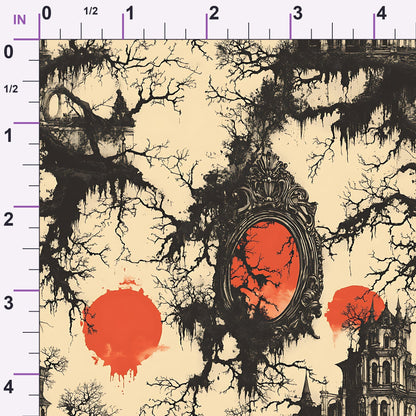 Scarlet Spires Pattern 6 Minky Fabric