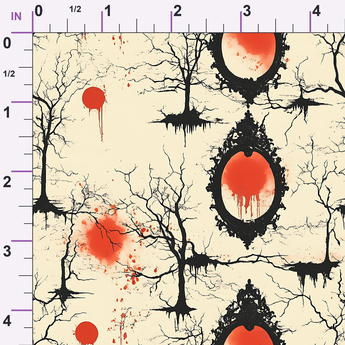 Scarlet Spires Pattern 7 Minky Fabric