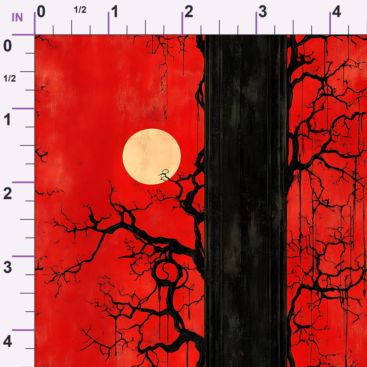 Scarlet Spires Pattern 8 Minky Fabric