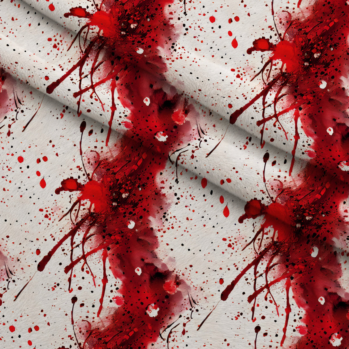 Scarlet Splash Pattern 10 Minky Fabric