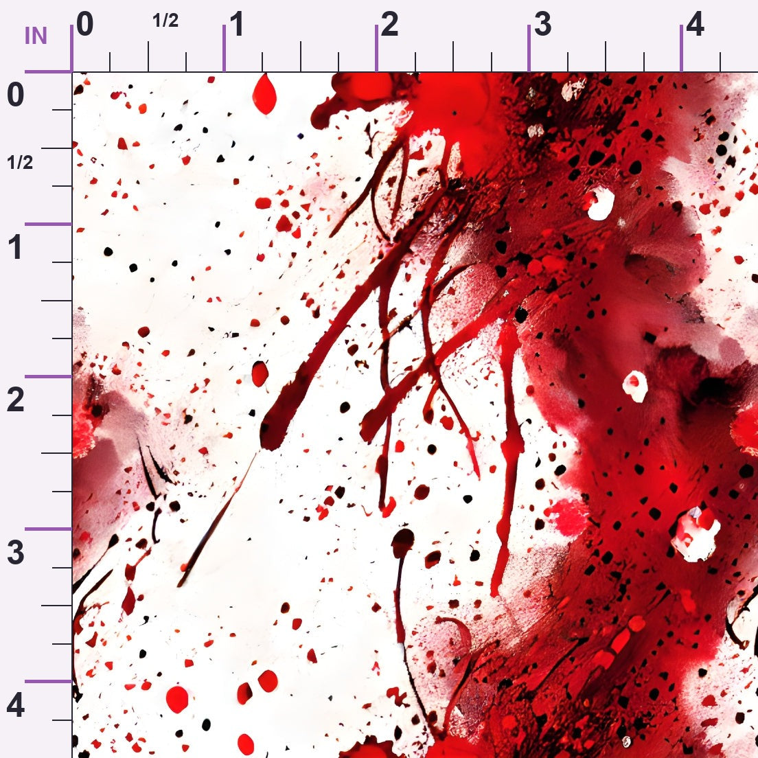 Scarlet Splash Pattern 10 Minky Fabric