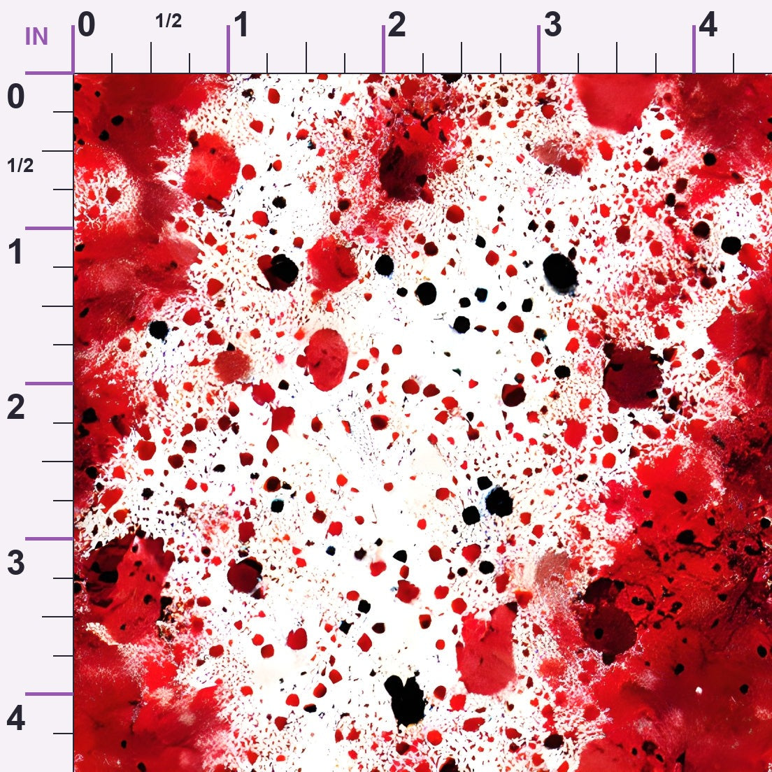 Scarlet Splash Pattern 14 Minky Fabric