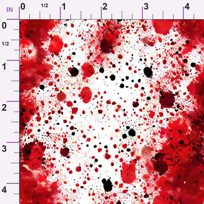 Scarlet Splash Pattern 14 Minky Fabric