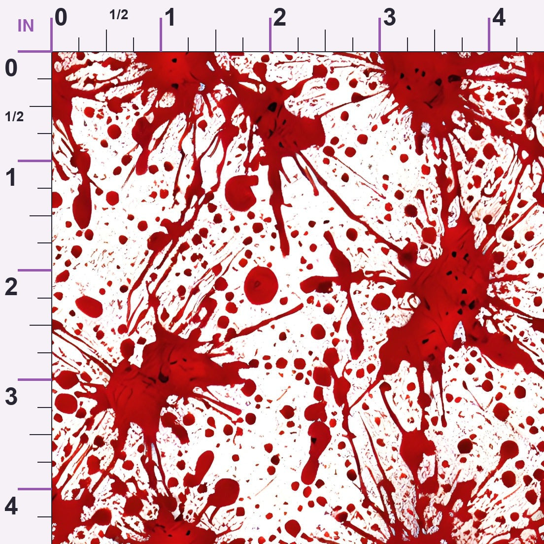 Scarlet Splash Pattern 15 Minky Fabric