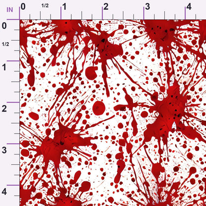 Scarlet Splash Pattern 15 Minky Fabric