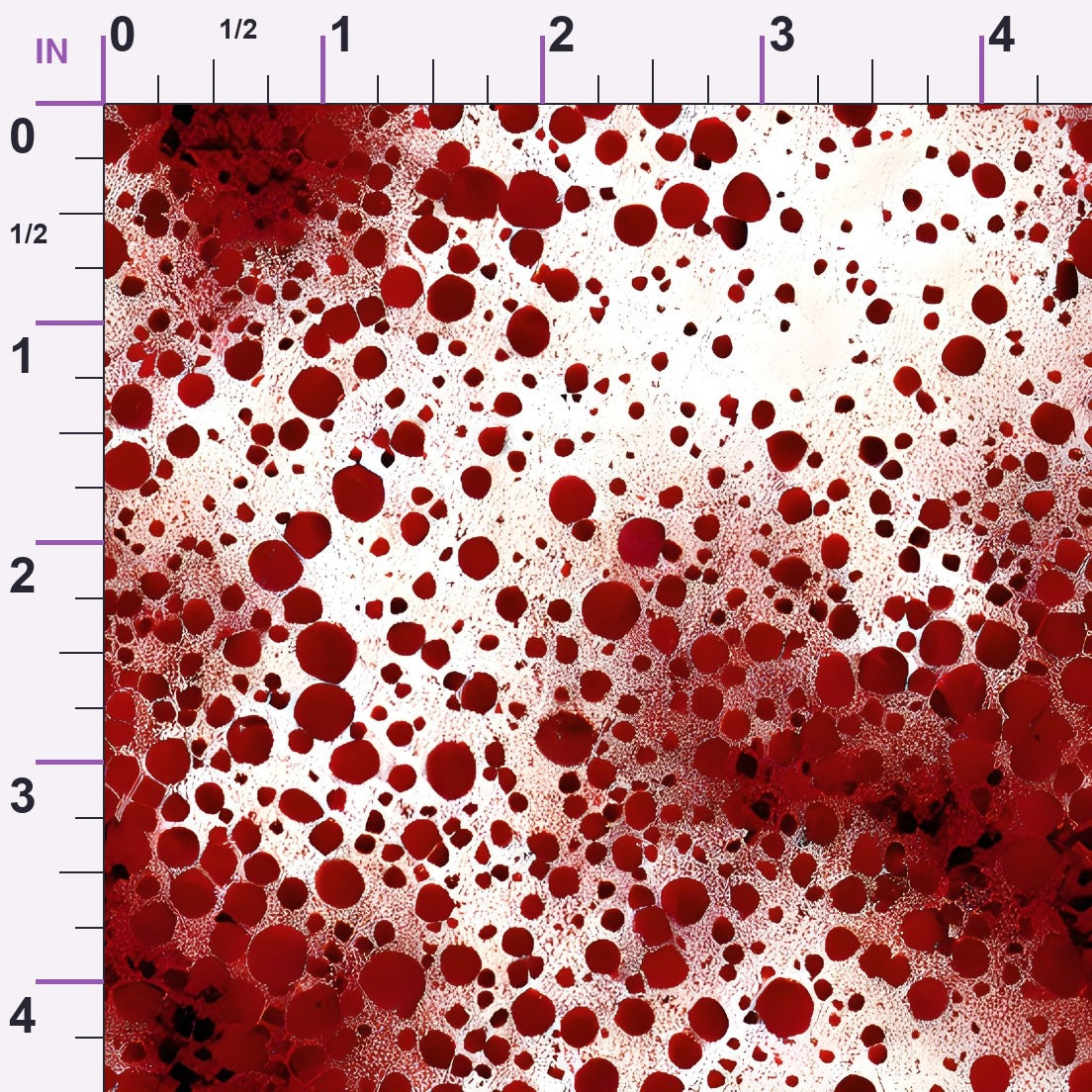 Scarlet Splash Pattern 16 Minky Fabric