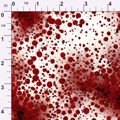 Scarlet Splash Pattern 16 Minky Fabric