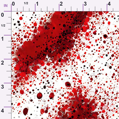 Scarlet Splash Pattern 17 Minky Fabric