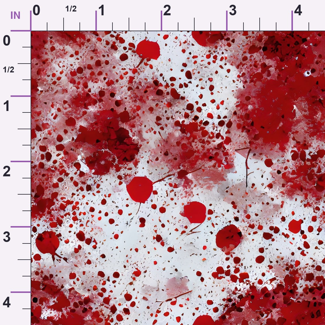 Scarlet Splash Pattern 18 Minky Fabric