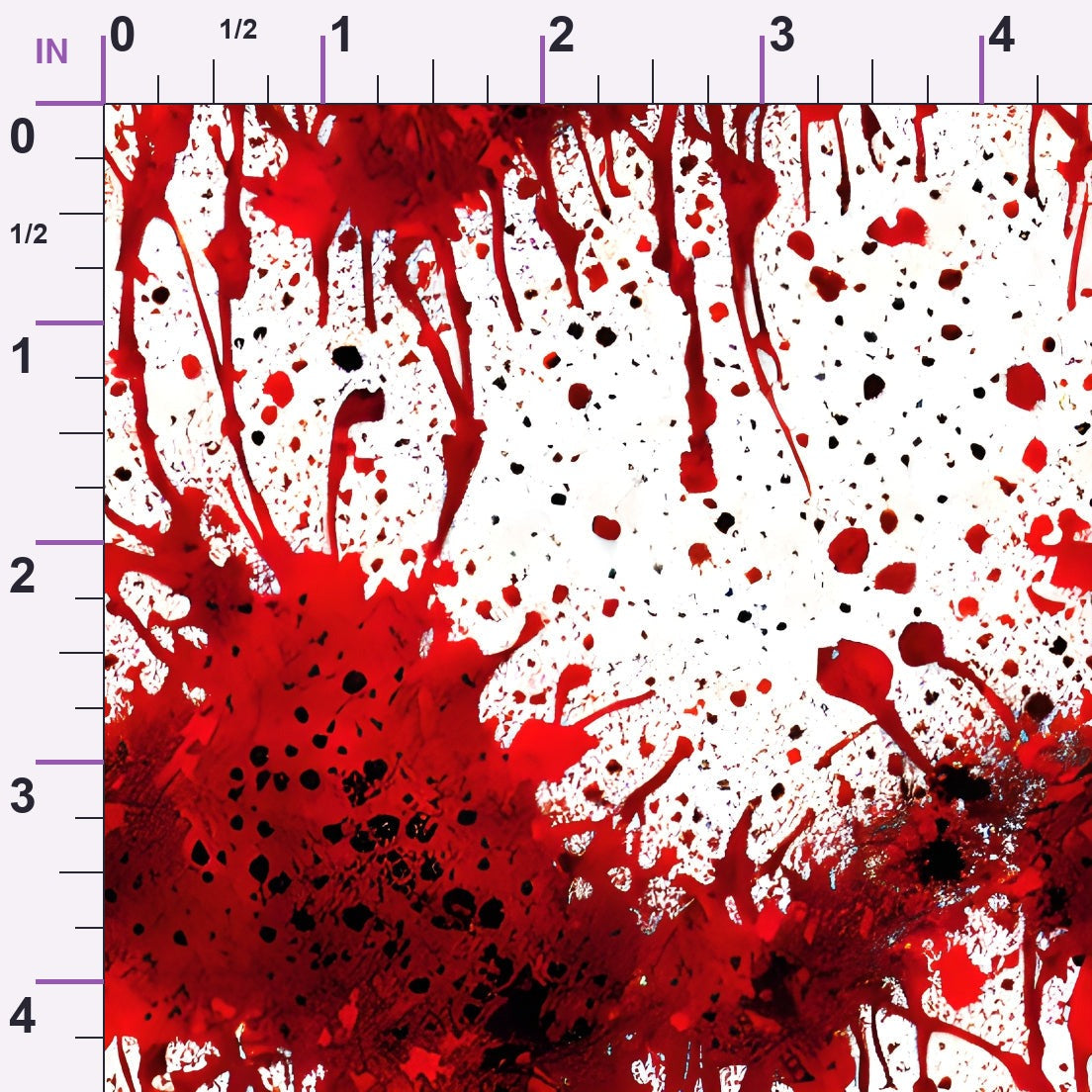 Scarlet Splash Pattern 19 Minky Fabric