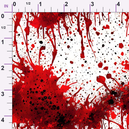 Scarlet Splash Pattern 19 Minky Fabric