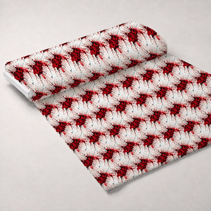 Scarlet Splash Pattern 2 Minky Fabric