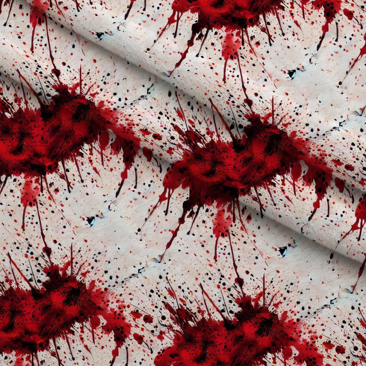 Scarlet Splash Pattern 2 Minky Fabric