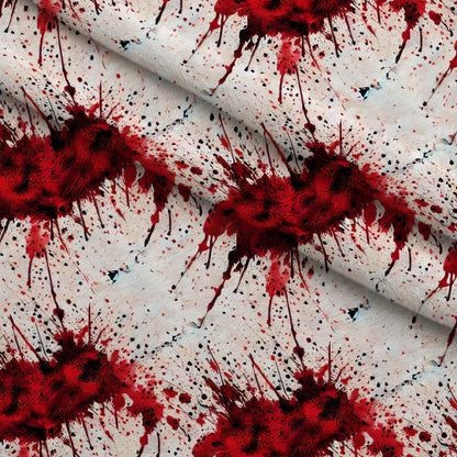 Scarlet Splash Pattern 2 Minky Fabric