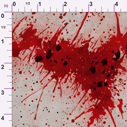 Scarlet Splash Pattern 20 Minky Fabric