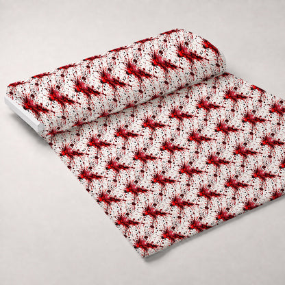 Scarlet Splash Pattern 22 Minky Fabric