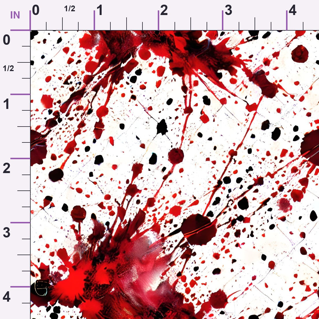Scarlet Splash Pattern 22 Minky Fabric