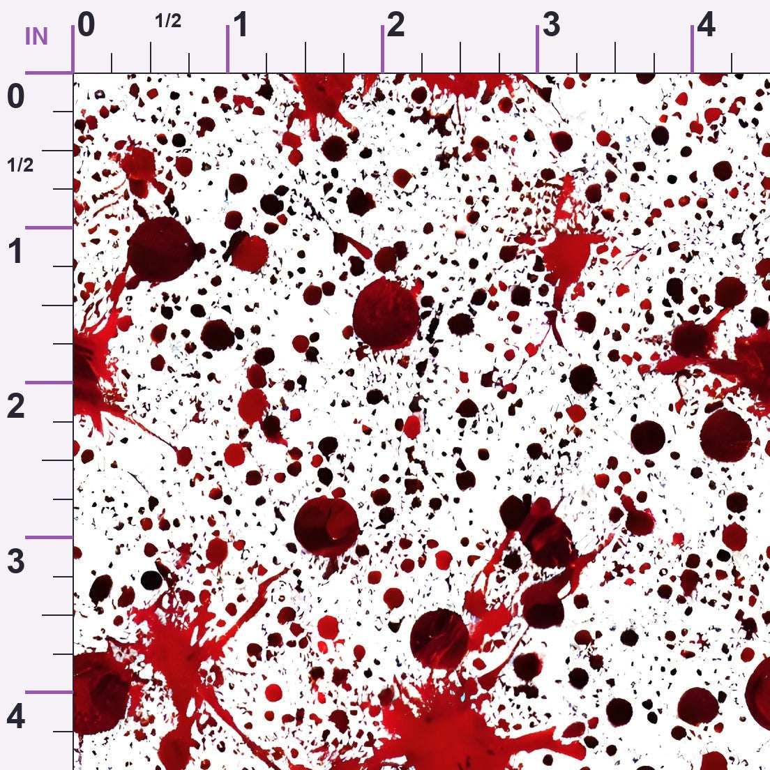 Scarlet Splash Pattern 23 Minky Fabric