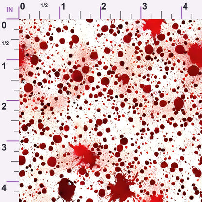 Scarlet Splash Pattern 24 Minky Fabric