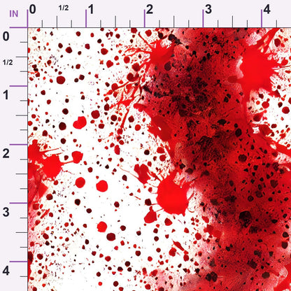 Scarlet Splash Pattern 25 Minky Fabric