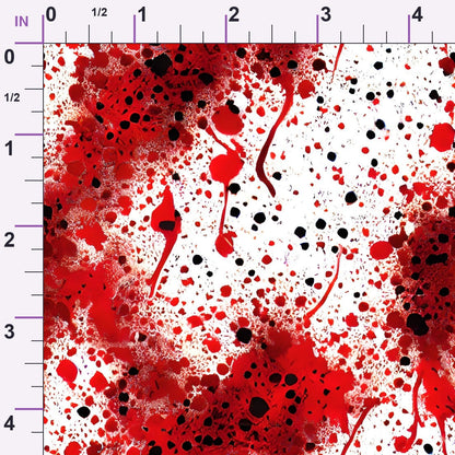 Scarlet Splash Pattern 5 Minky Fabric
