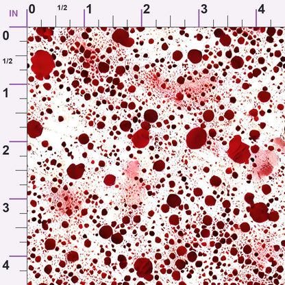 Scarlet Splash Pattern 6 Minky Fabric