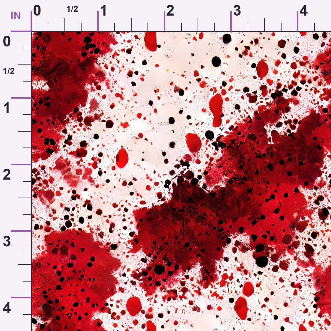 Scarlet Splash Pattern 8 Minky Fabric