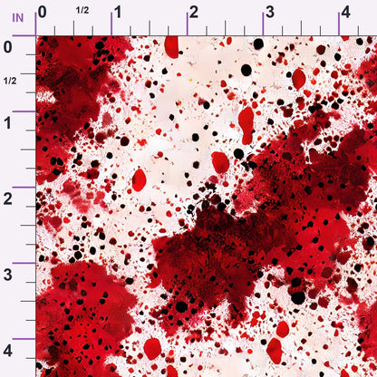 Scarlet Splash Pattern 8 Minky Fabric