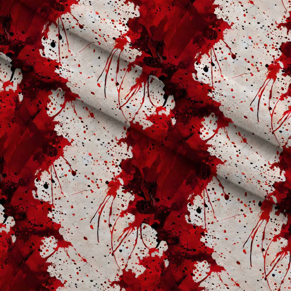 Scarlet Splash Pattern 9 Minky Fabric