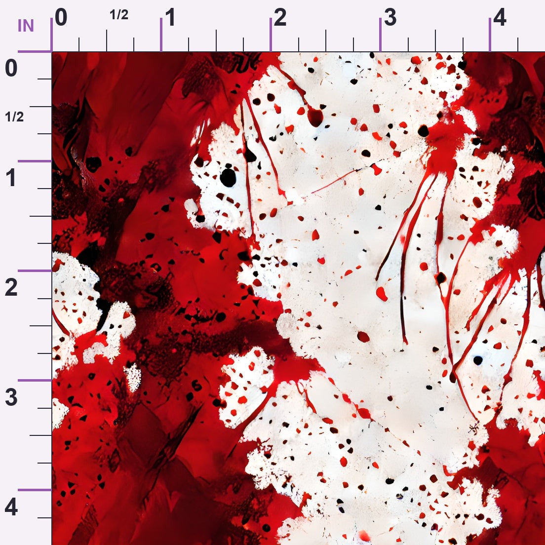 Scarlet Splash Pattern 9 Minky Fabric