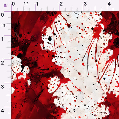 Scarlet Splash Pattern 9 Minky Fabric