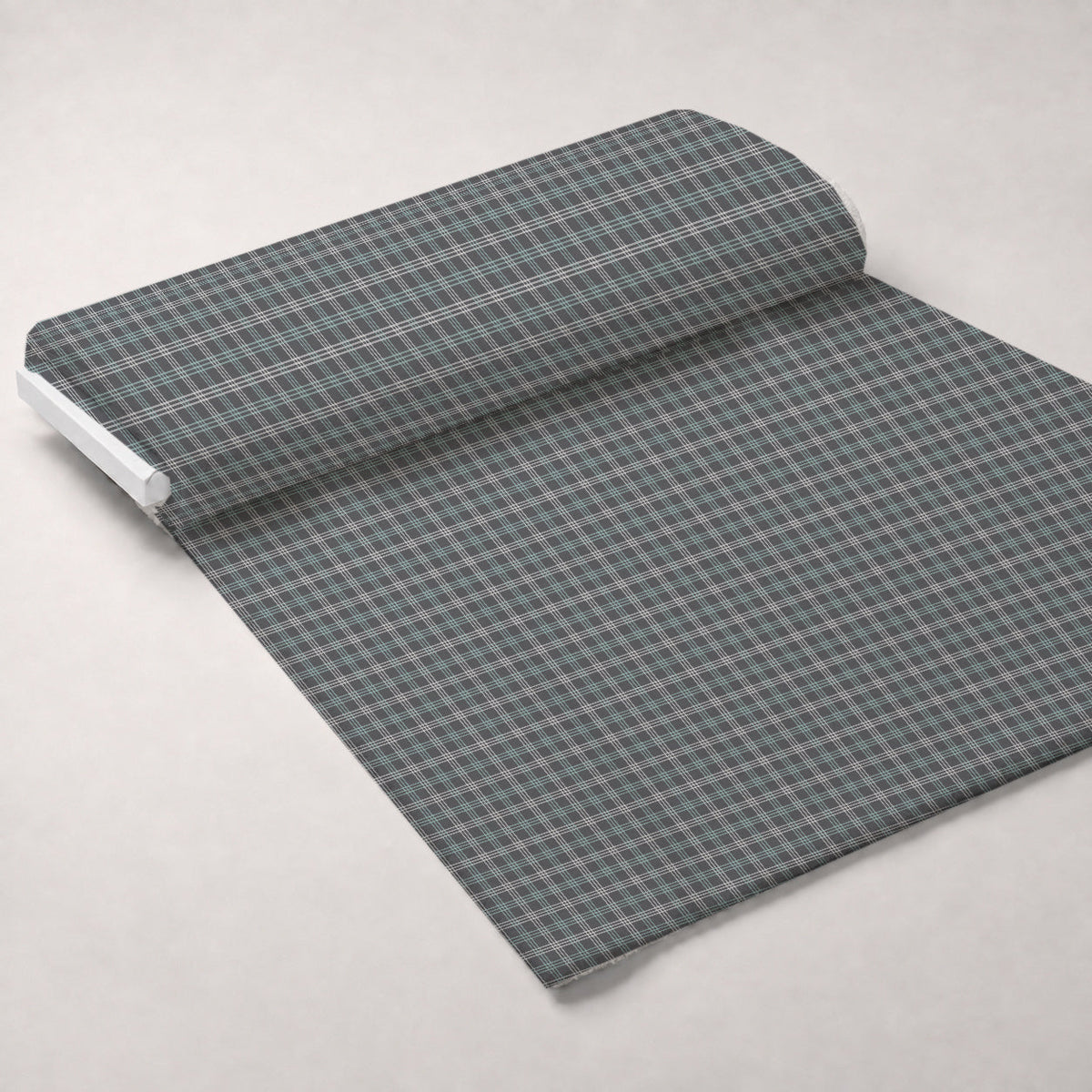 Seafoam Gingham Pattern 13 Minky Fabric