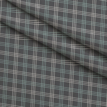Seafoam Gingham Pattern 13 Minky Fabric