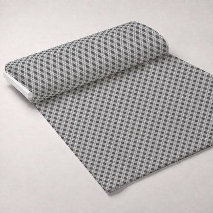 Seafoam Gingham Pattern 15 Minky Fabric