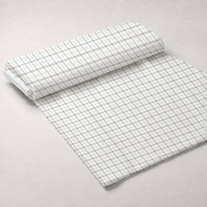 Seafoam Gingham Pattern 16 Minky Fabric